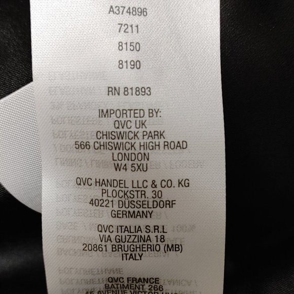 faux leather short sleeve jacket size 24W by SAACMIZRAHILIVE SPECIAL EDITION NWT - Picture 11 of 11